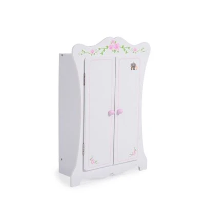 MONI Puppenkleiderschrank PH12B011 Holz, Maße 42,5 X 22 X 57 Cm, 3 Kleiderbügel Puppenmöbel – Bild 2