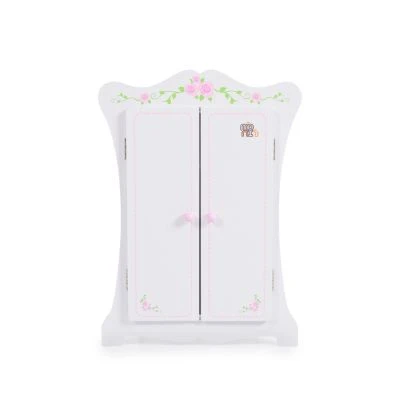 MONI Puppenkleiderschrank PH12B011 Holz, Maße 42,5 X 22 X 57 Cm, 3 Kleiderbügel Puppenmöbel – Bild 3