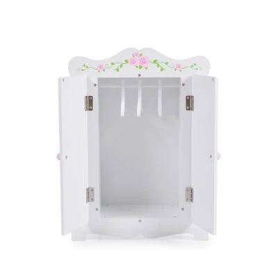 MONI Puppenkleiderschrank PH12B011 Holz, Maße 42,5 X 22 X 57 Cm, 3 Kleiderbügel Puppenmöbel – Bild 4